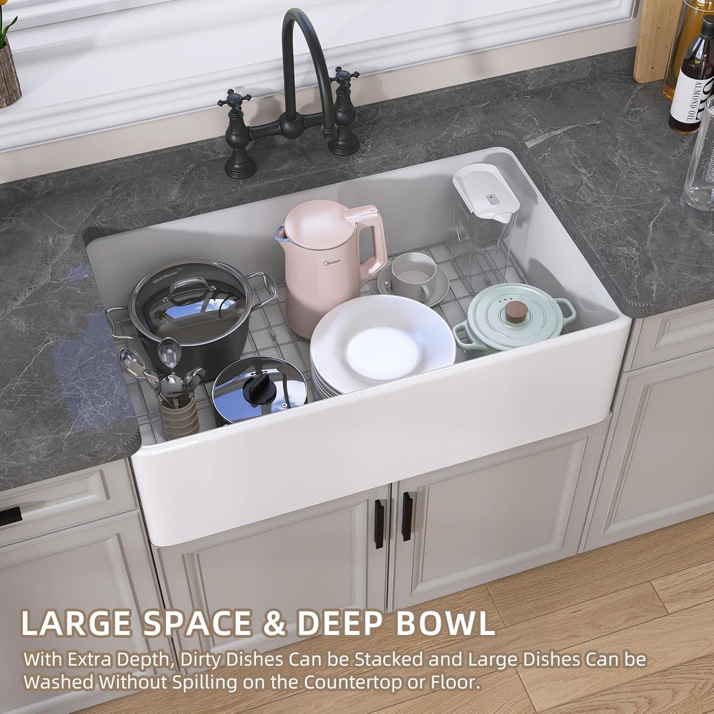 Chậu rửa bát GETPRO ceramic 83 cm
