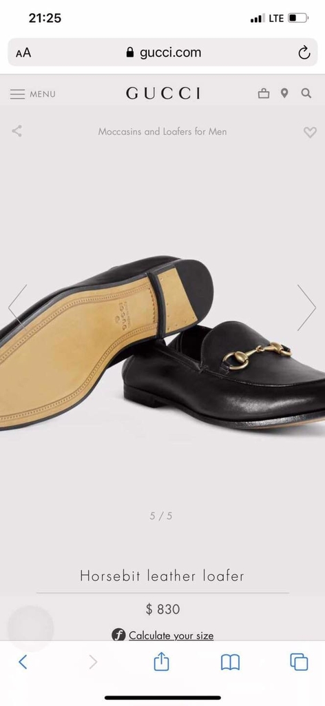 Giày Loafers Gucci