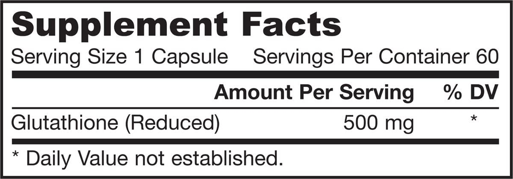 Viên uống Jarrow Glutathione Reduced 500mg - 60 viên (USA)