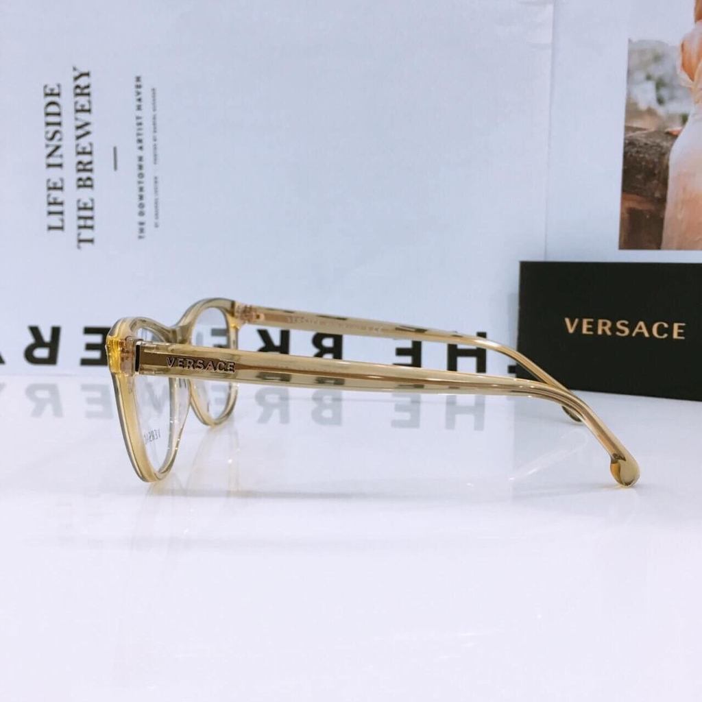 Gọng cận Versace nâu vàng