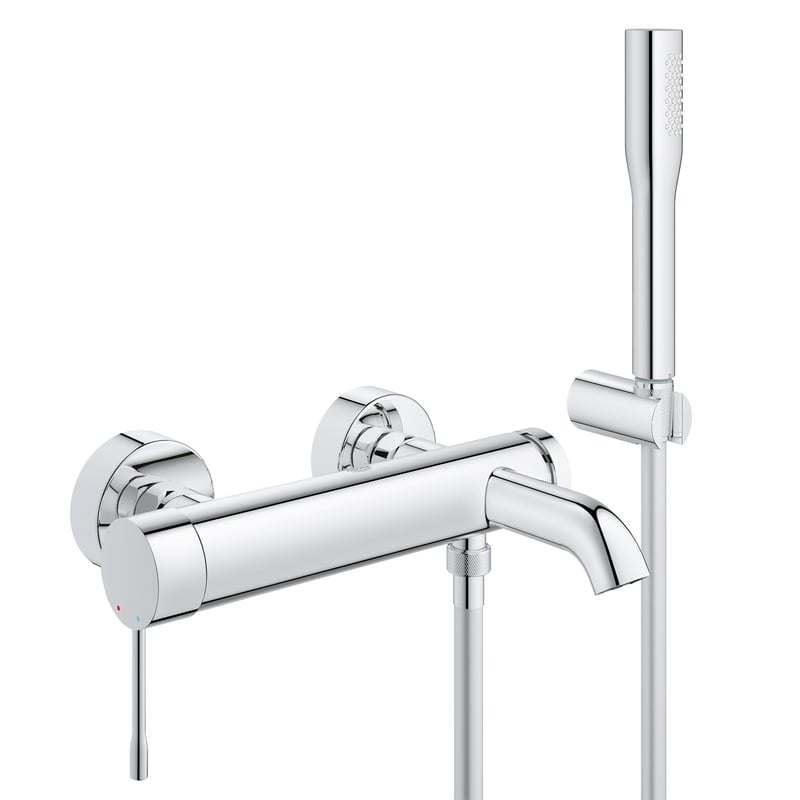 Vòi bồn tắm gắn tường Grohe Essence Aufputz-Wannenarmatur, Einhebelmischer chrom 33628001