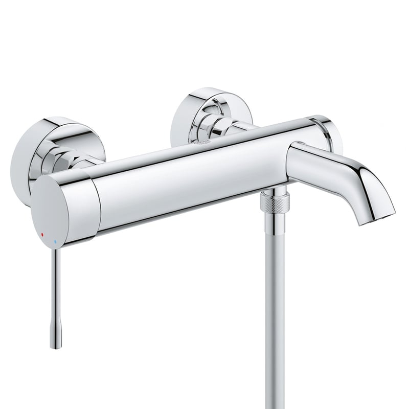Vòi bồn tắm gắn tường Grohe Essence Aufputz-Wannenarmatur, Einhebelmischer chrom 33628001