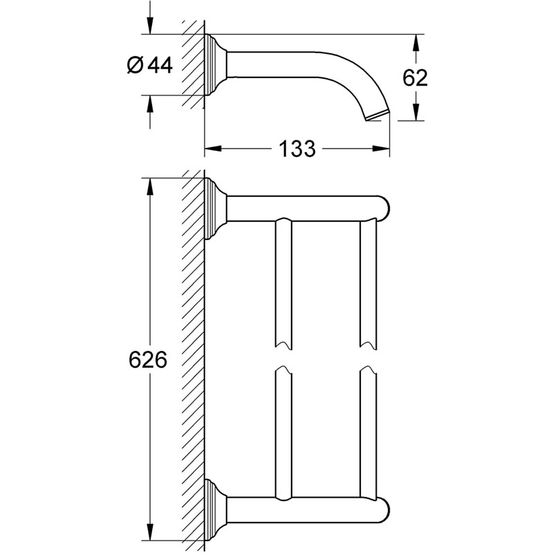 Giá treo khăn Grohe Essentials Authentic 40654001