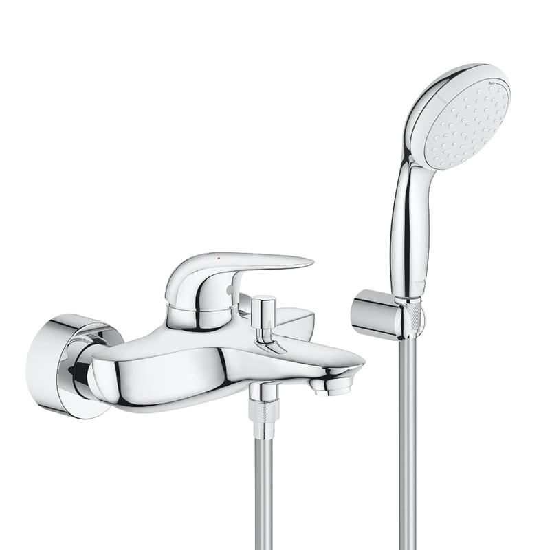Vòi bồn tắm gắn tường Grohe Eurostyle Aufputz-Wannenarmatur, Einhebelmischer chrom 2372930A