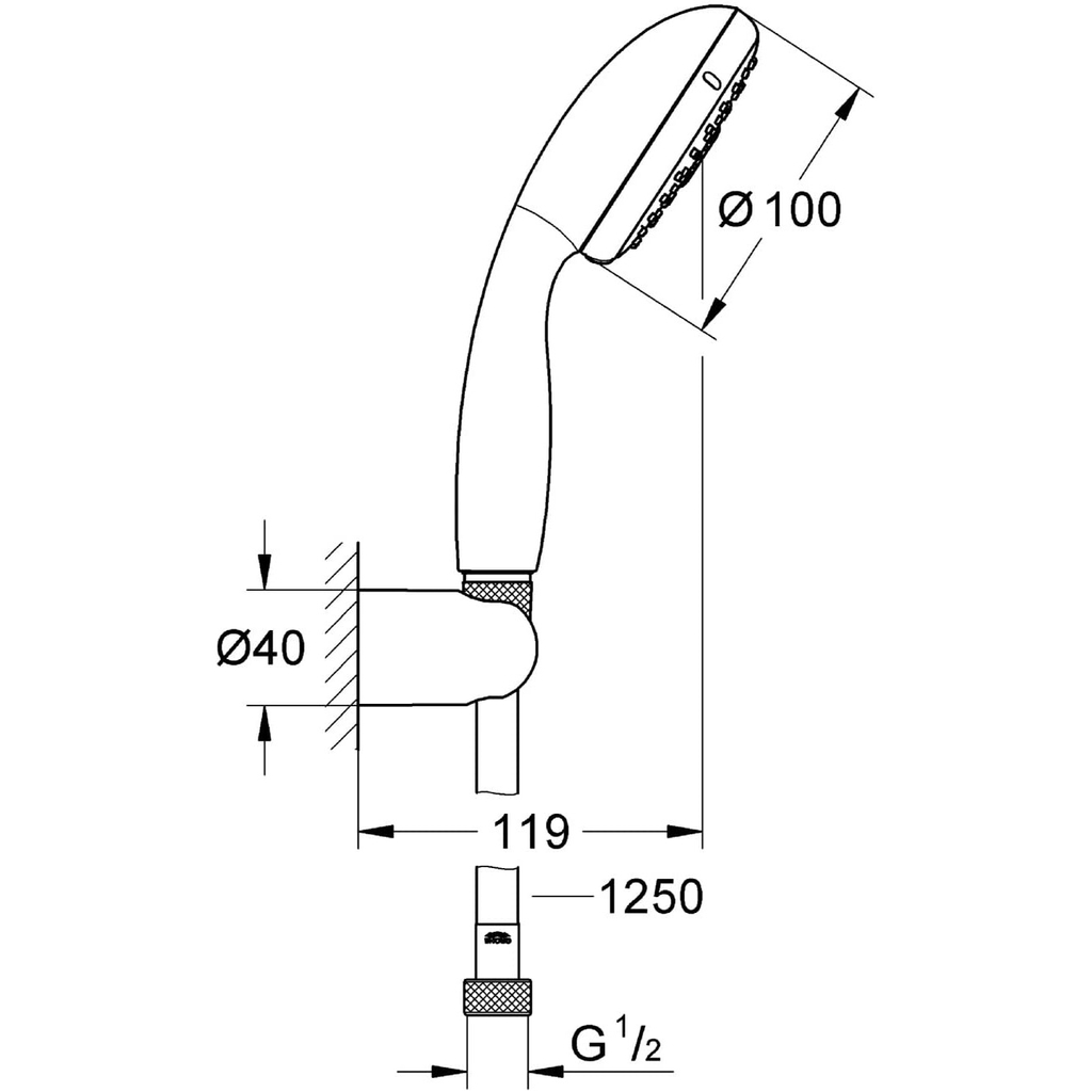 Sen tay Grohe Tempesta 100 - 27799000