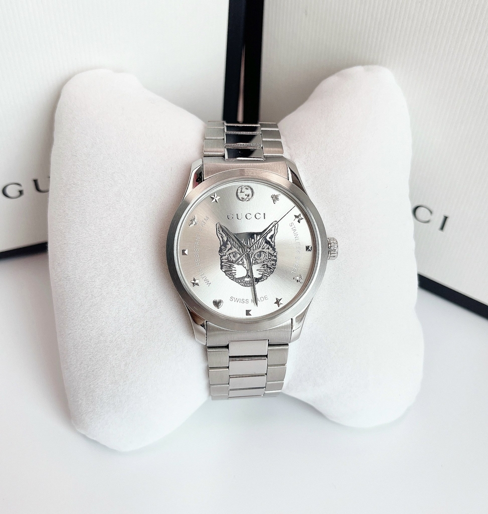 Gucci G-Timeless Mystic Cat Motif Lady Watch