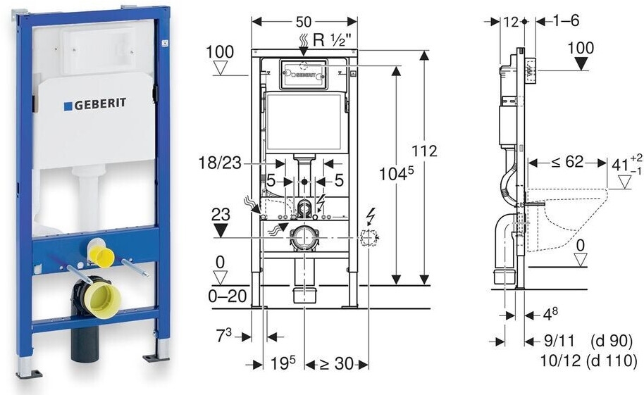 Bồn cầu âm treo tường Geberit.