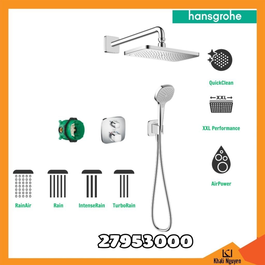 Bộ Sen Tắm Âm Tường Hansgrohe 27953000