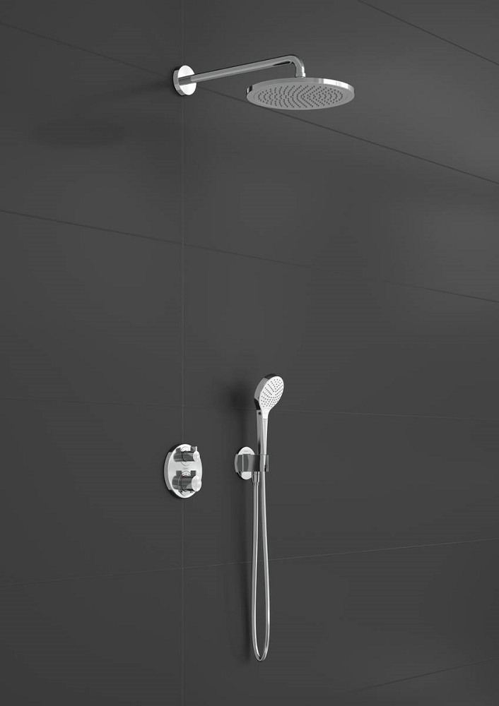 Sen tắm âm tường Hansgrohe Croma Duschsystem Unterputz 280 1jet mit Ecostat S