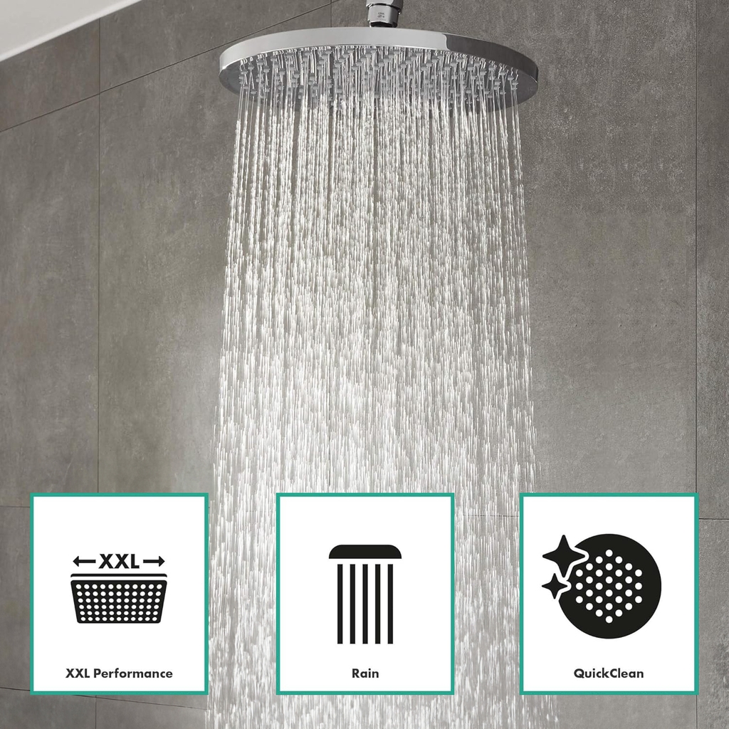 Sen cây Hansgrohe Crometta S 240 Ecosmart 26186000 có vòi xả