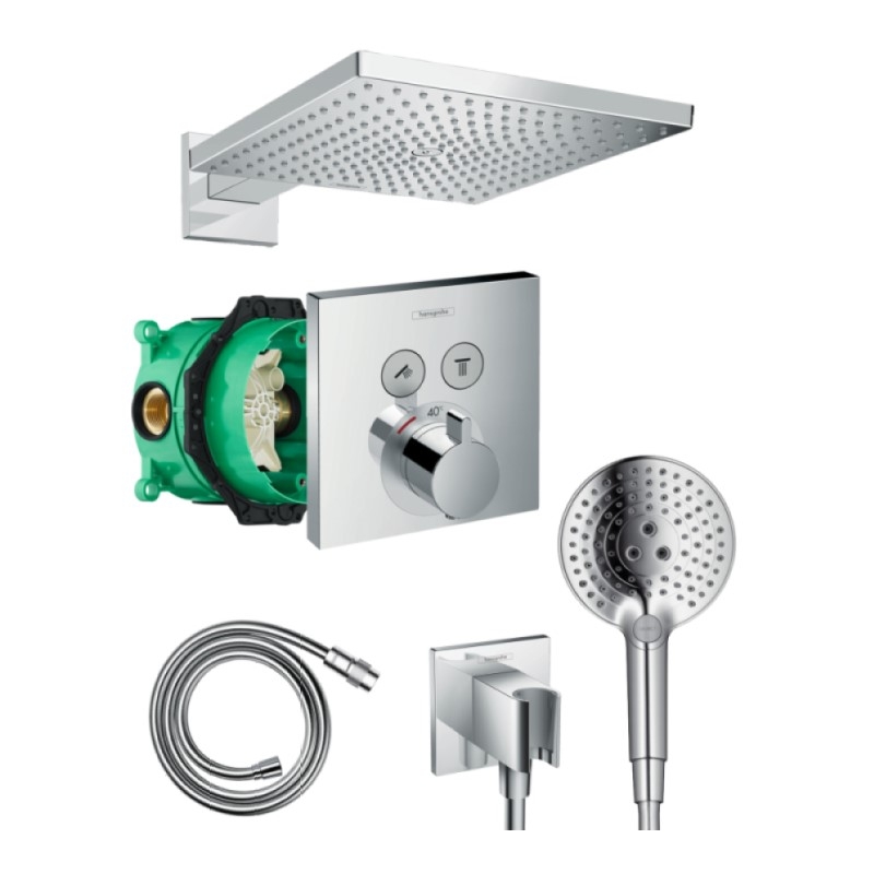 Sen Tắm Âm Tường Hansgrohe Shower Select Concealed Shower System with Raindance E300 Overhead Shower & iBox