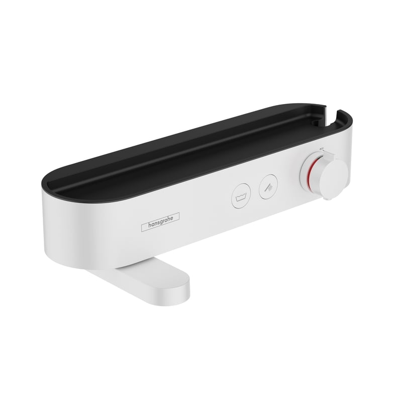 Vòi bồn tắm hansgrohe ShowerTablet Select Aufputz-Wannenarmatur mit Thermostat weiß matt 24340700