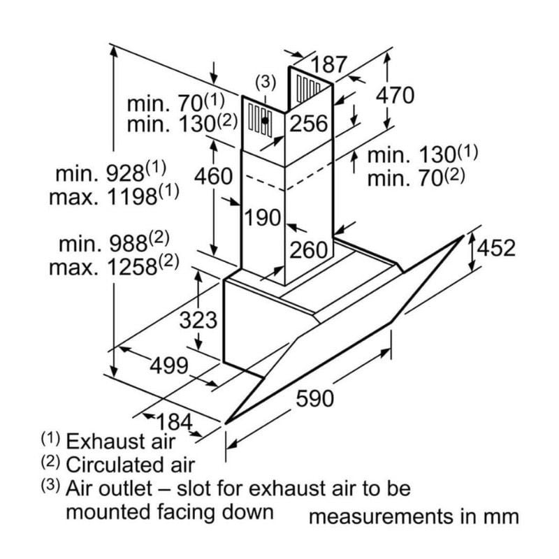 Hút mùi kính nghiêng DWK67CM60B