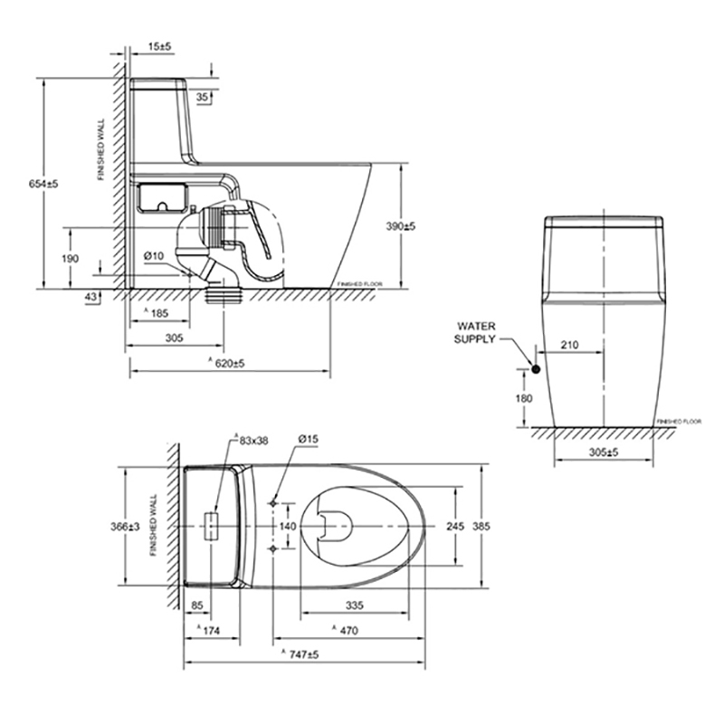 Bồn cầu 1 khối Grohe 115609