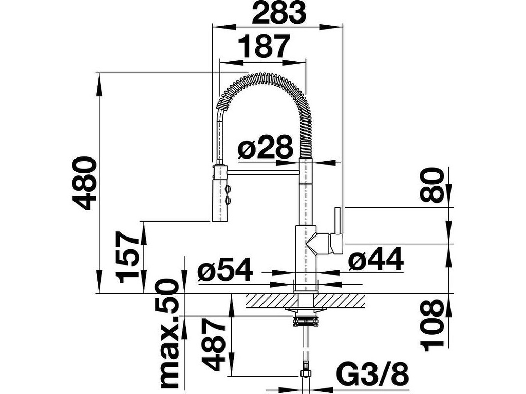 Vòi rửa bát Blanco Catris-S 521476