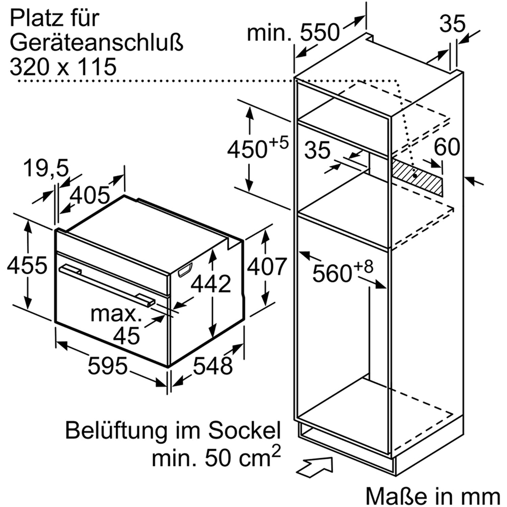 Lò nướng kèm Vi sóng Bosch CMG633BB1