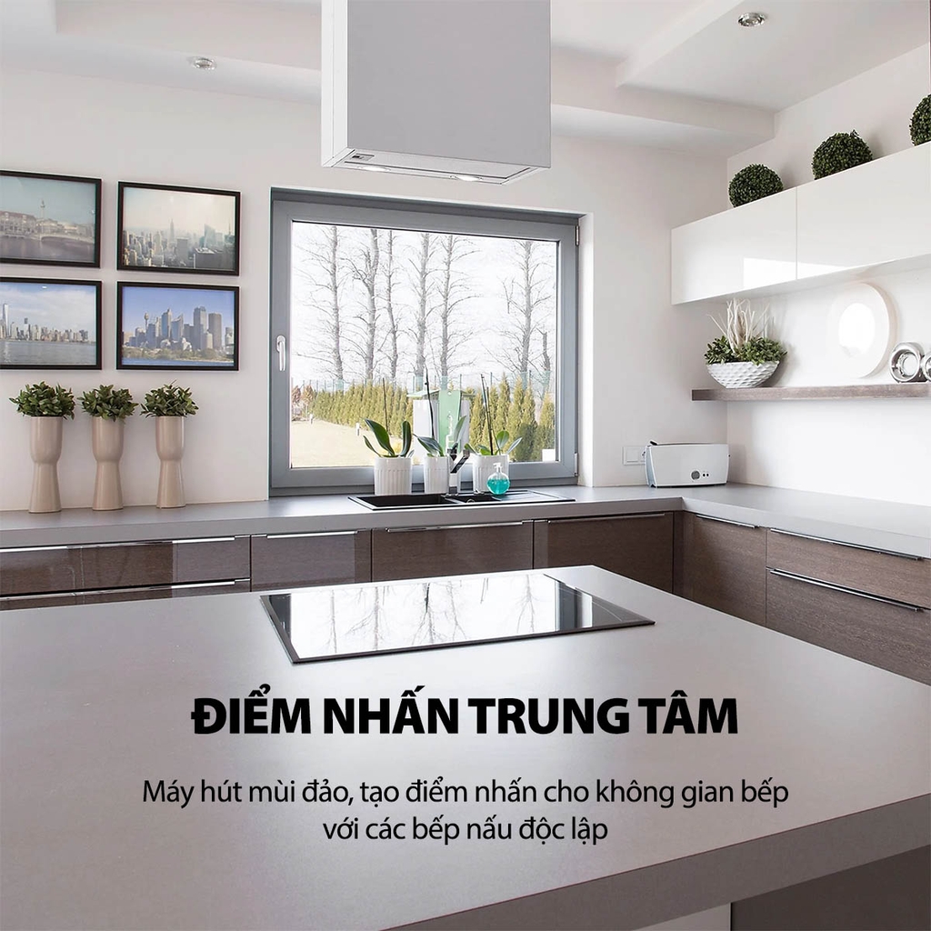 Máy hút mùi đảo Klarstein CGCH3-Structura