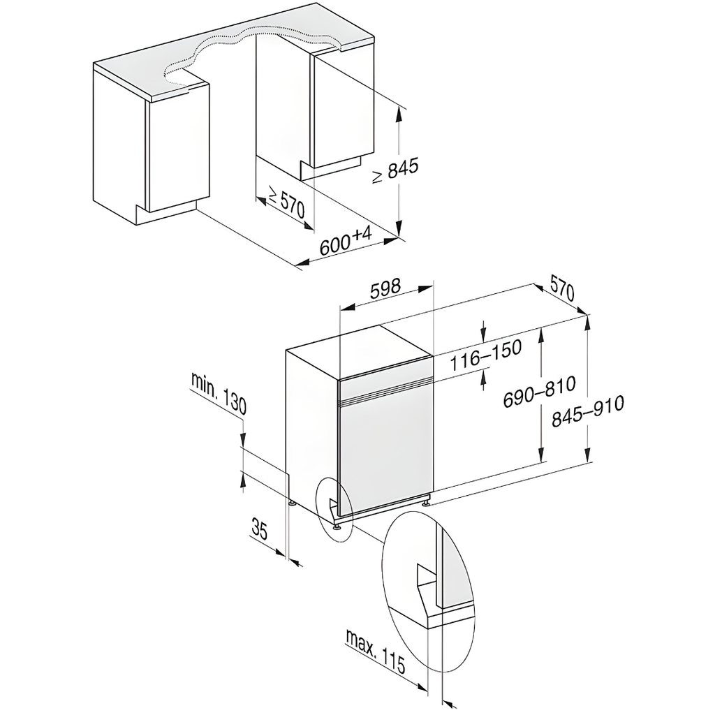 Máy rửa bát âm tủ Miele G 7315 SCi XXL AutoDos