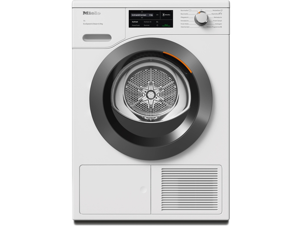 Máy sấy quần áo Miele TCL780WP EcoSpeed & Steam 9kg