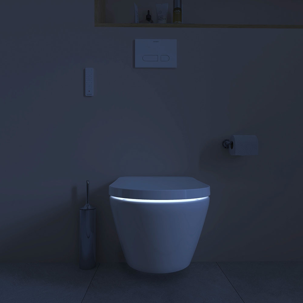 Combo bồn cầu điện tử Duravit SensoWash D-Neo 654000012004300 + két nước + mặt nhấn