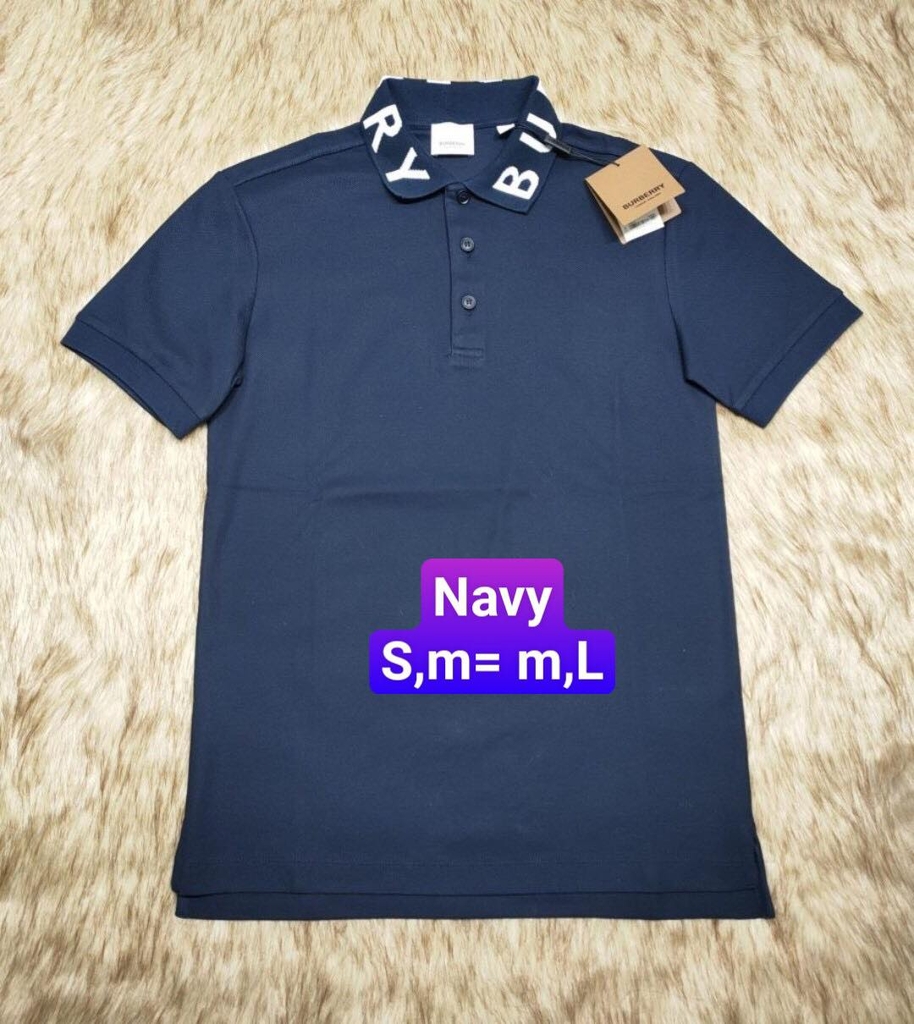 Áo Polo nam Burberry cổ chữ