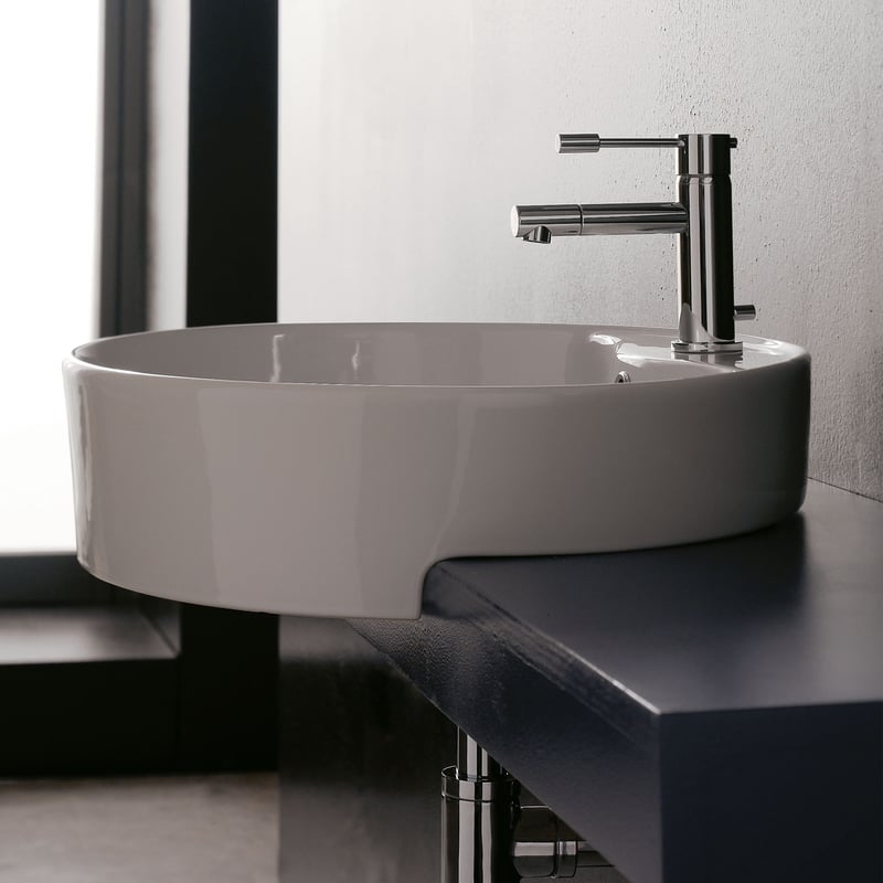 Lavabo bán âm Scarabeo Geo 8029DBK BioKer