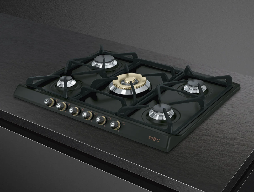 Bếp gas Smeg Cortina SR775AO màu đen
