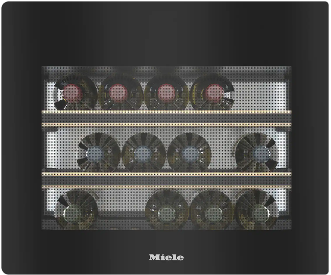 Tủ rượu âm tủ Miele KWT 7112 iG Obsidianschwarz Glas.