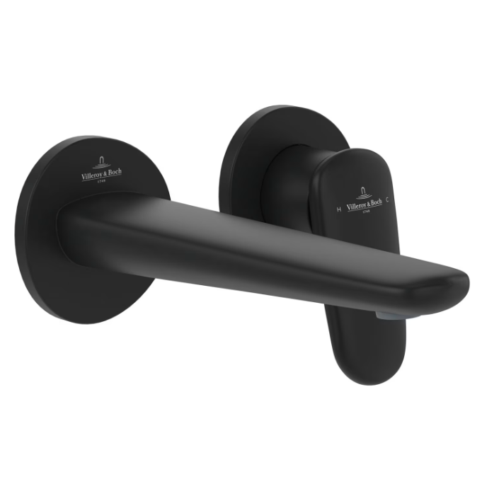 Vòi Lavabo Âm Tường Villeroy & Boch Antao Two-Hole Single-Lever Basin Mixer Tap, matt black