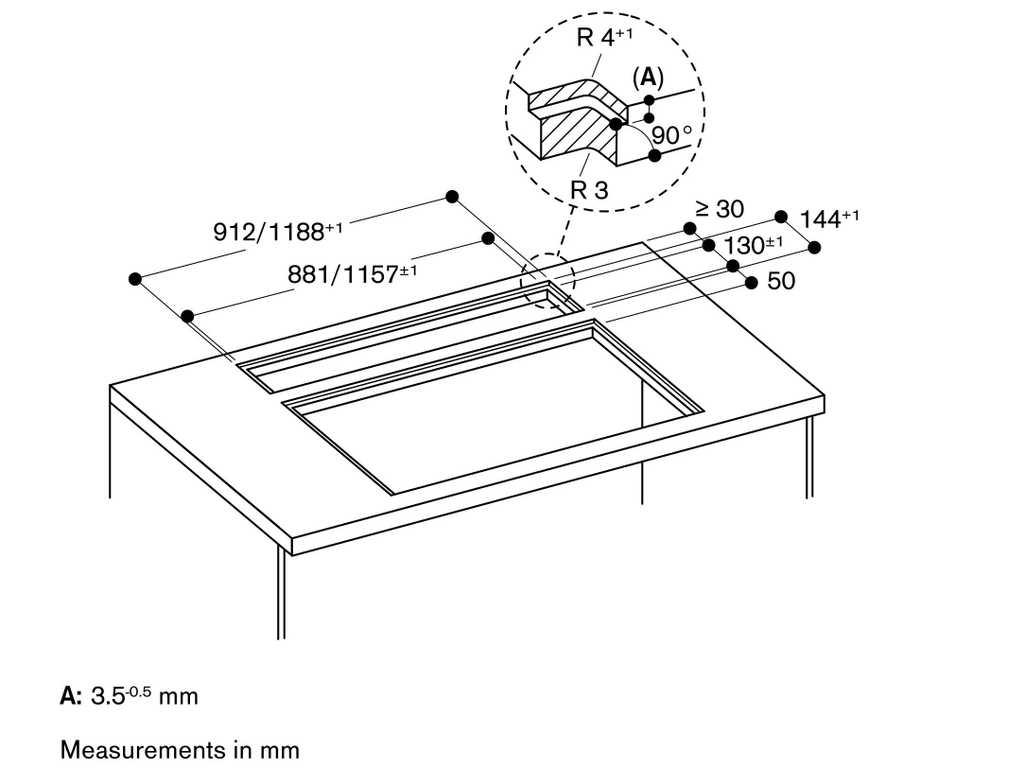 Hút mùi âm bàn Gaggenau AL400192