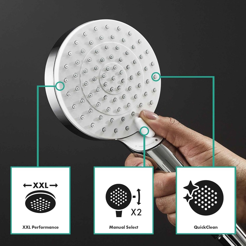 Sen cây Hansgrohe Crometta E 240 EcoSmart 26185000 có vòi xả