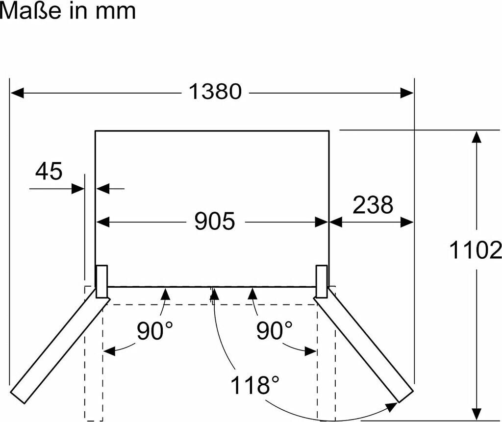 Tủ lạnh side by side Siemens KF96NAXEA