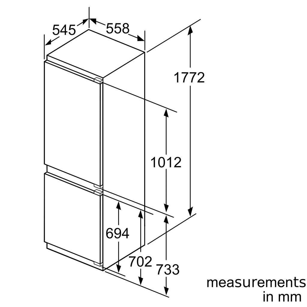 Tủ mát âm tủ Siemens KI86SAF30