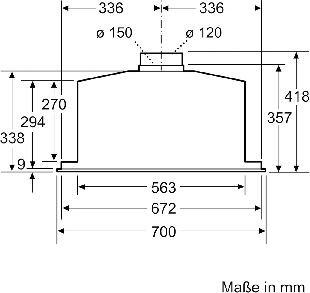 Hút mùi âm tủ Siemens LB78574 iQ500