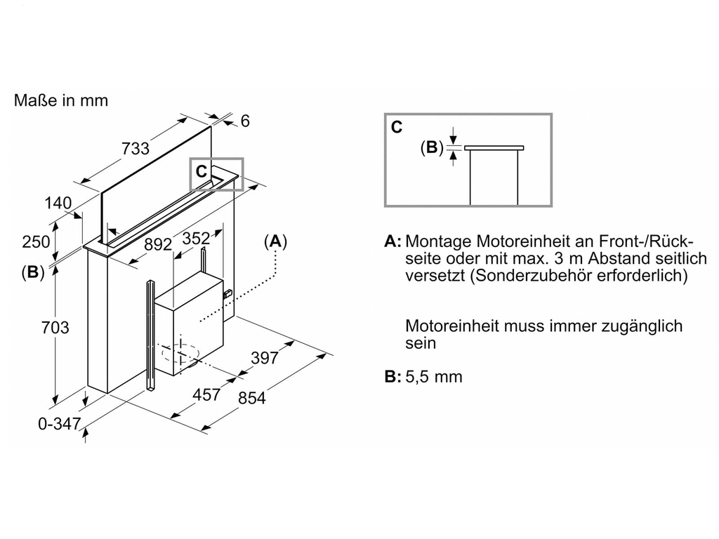 Hút mùi âm bàn Siemens LD98WMM65 - 90cm