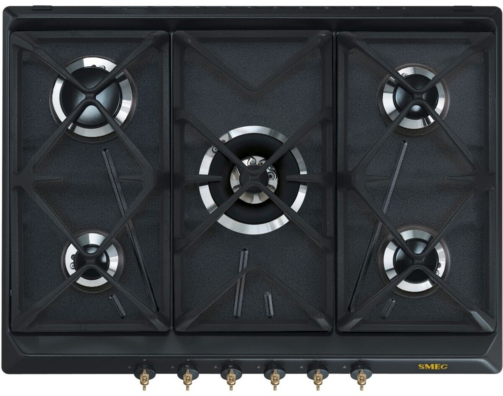 Bếp Gas Âm 5 Vùng Nấu Smeg SRV876AO