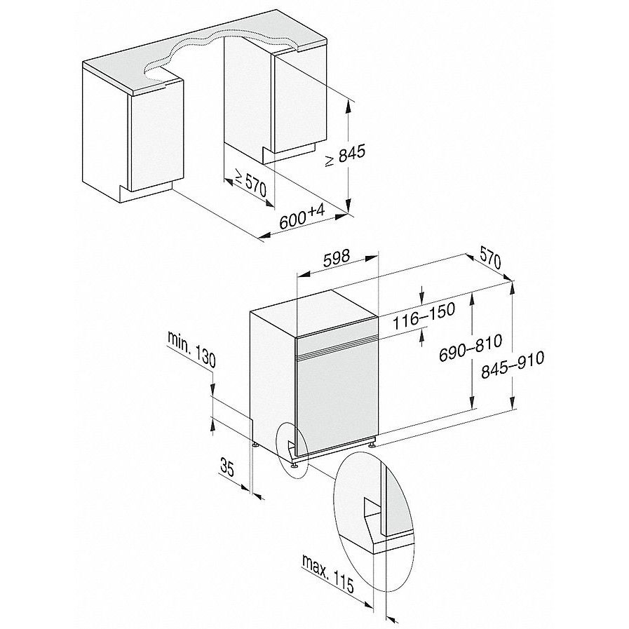 Máy rửa bát âm tủ Miele G 7915 SCi XXL AutoDos