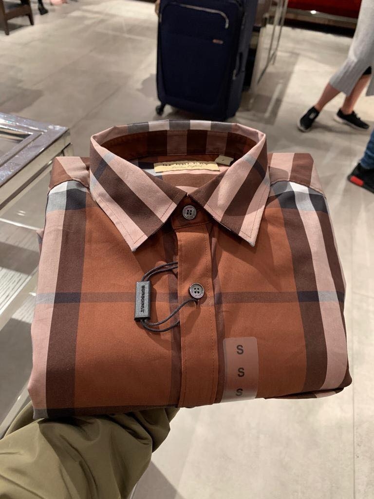 Áo sơ mi nam kẻ Burberry