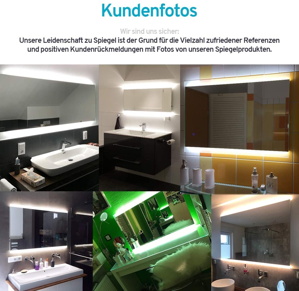 Gương đèn LED Spiegel ID Noemi 2019 120x80 cm
