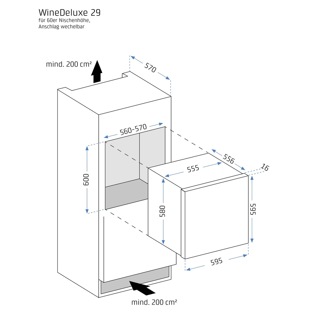 Tủ Bảo Quản Rượu Vang Caso WineDeluxe E 29