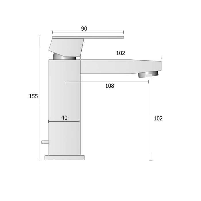 Vòi lavabo Treos Serie 175 size S