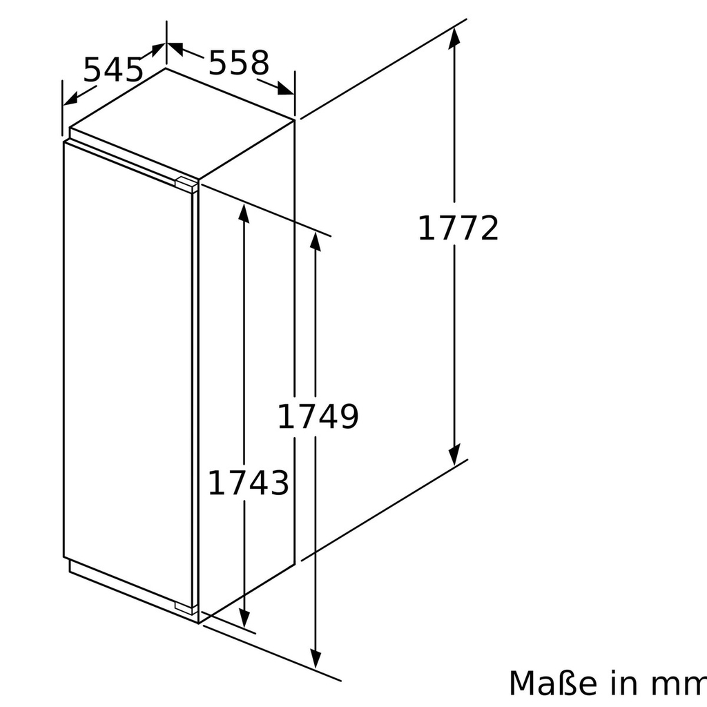 Tủ mát âm tủ Bosch KIR81SD30