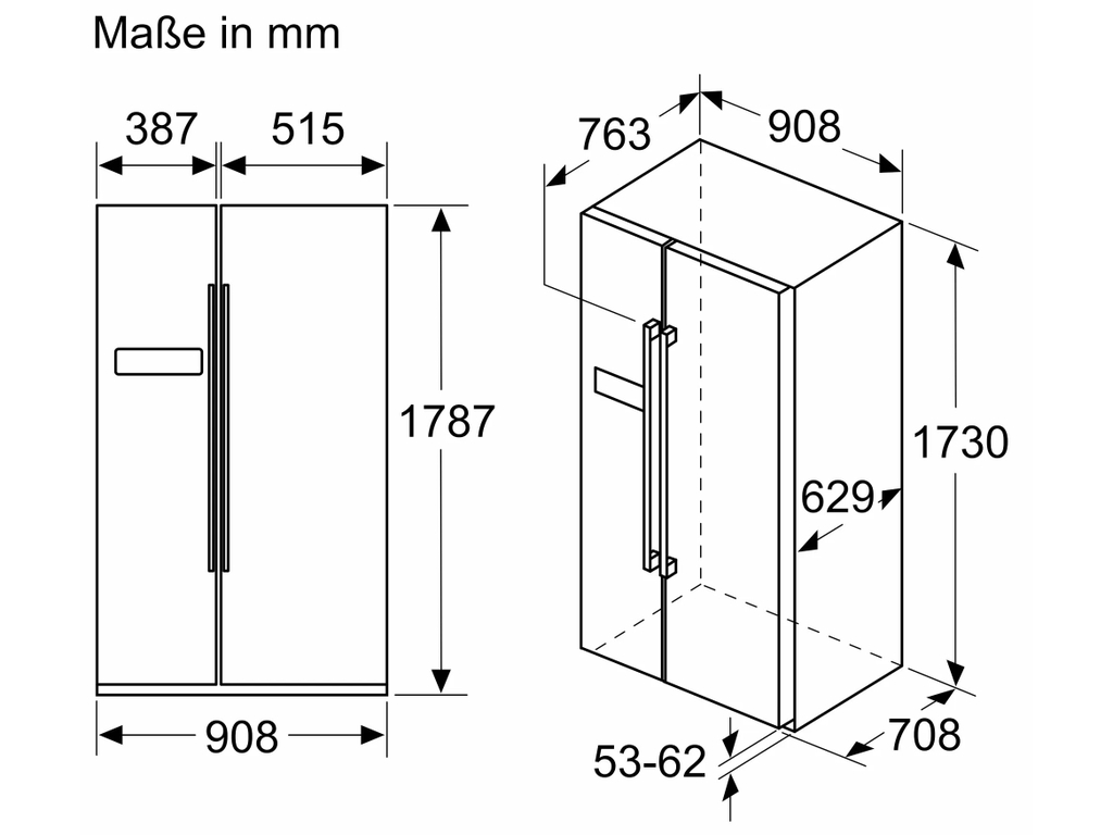 Tủ lạnh Side by Side Siemens KA93NVIFP