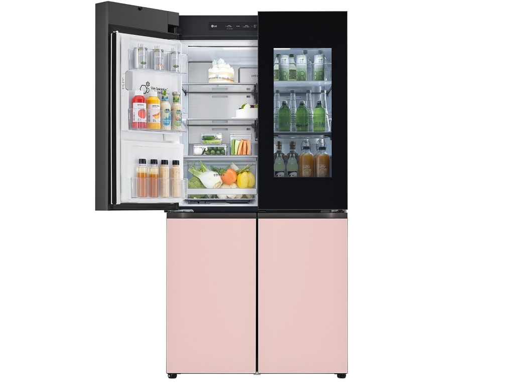 Tủ lạnh Side by Side LG Dios W822GBP452S 820L - Màu Be-Hồng