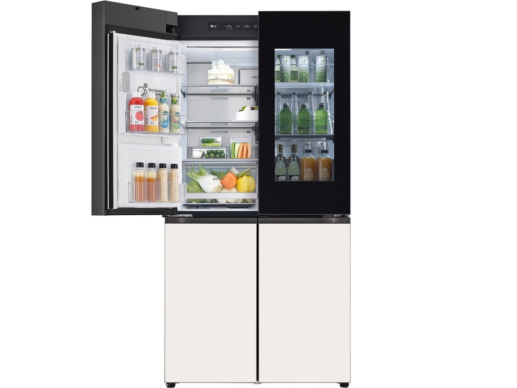 Tủ lạnh Side by Side LG Dios W822GPB452 820L - Màu Hồng/Be