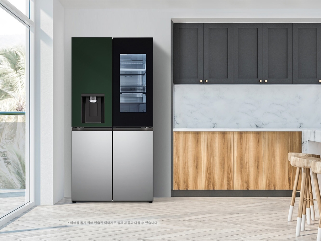 Tủ lạnh Side by Side LG Dios W822SGS452 820L - Màu Xanh rêu/Bạc