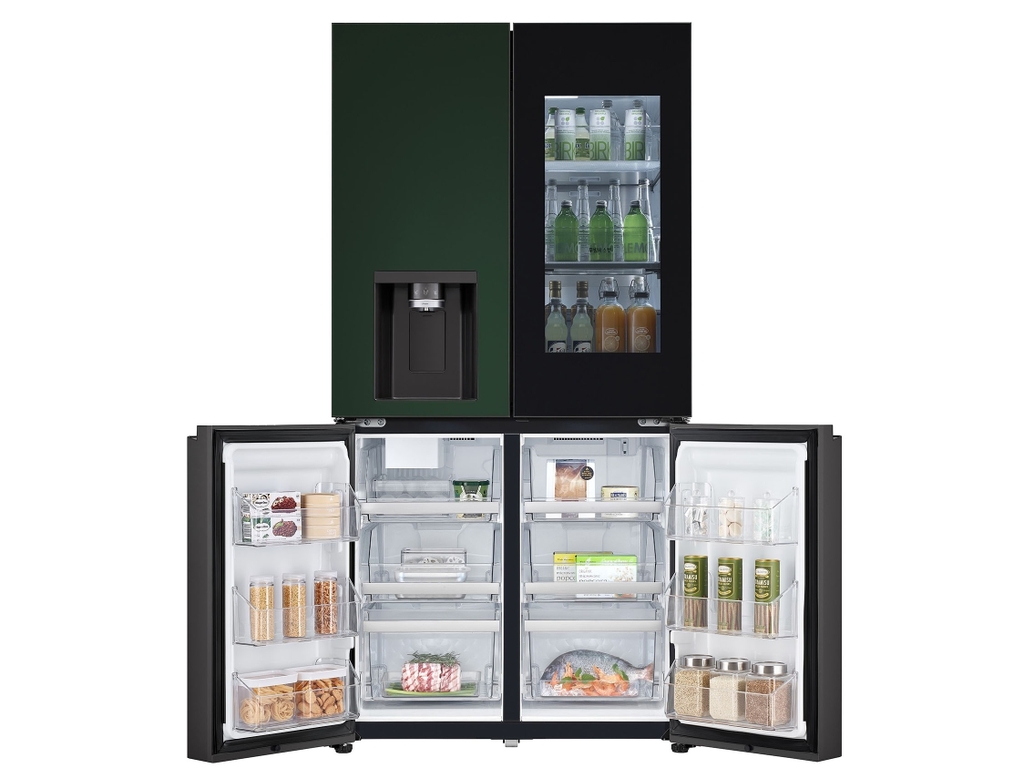 Tủ lạnh Side by Side LG Dios W822SGS452 820L - Màu Xanh rêu/Bạc
