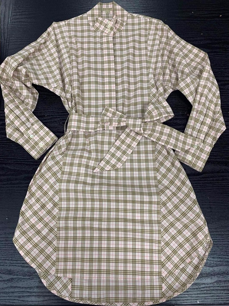 Váy Burberry Váy Kẻ Sọc Thời Trang Cá Tính Váy Khâu Nữ 2023 Đầu Thu Mới Cổ  Áo POLO Eo Mỏng Dài  Lazadavn