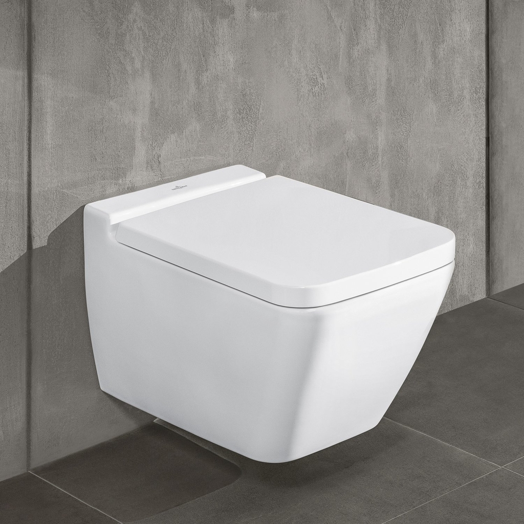 Bồn cầu treo tường kèm nắp Villeroy & Boch Finionn 466R0R1 + nắp 9M88S1R1