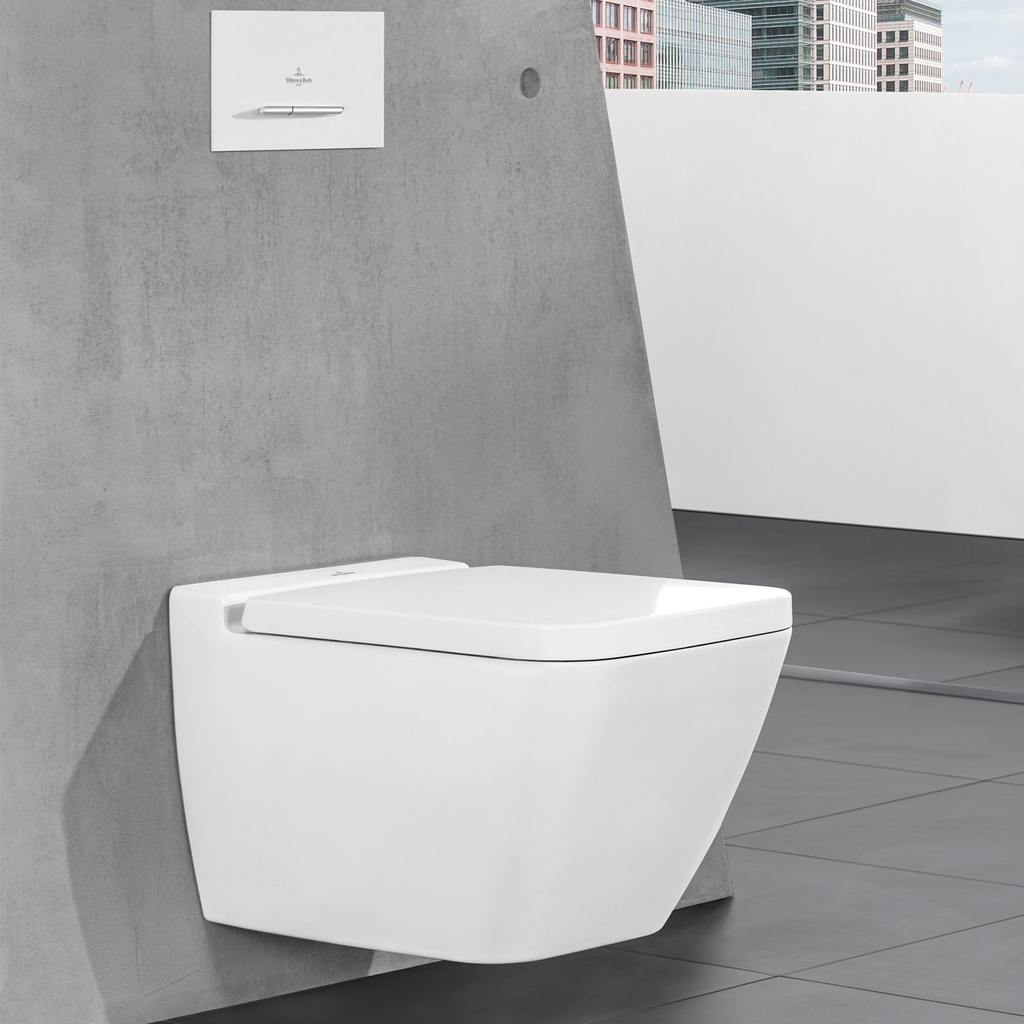 Bồn cầu treo tường kèm nắp Villeroy & Boch Finionn 466R0R1 + nắp 9M88S1R1